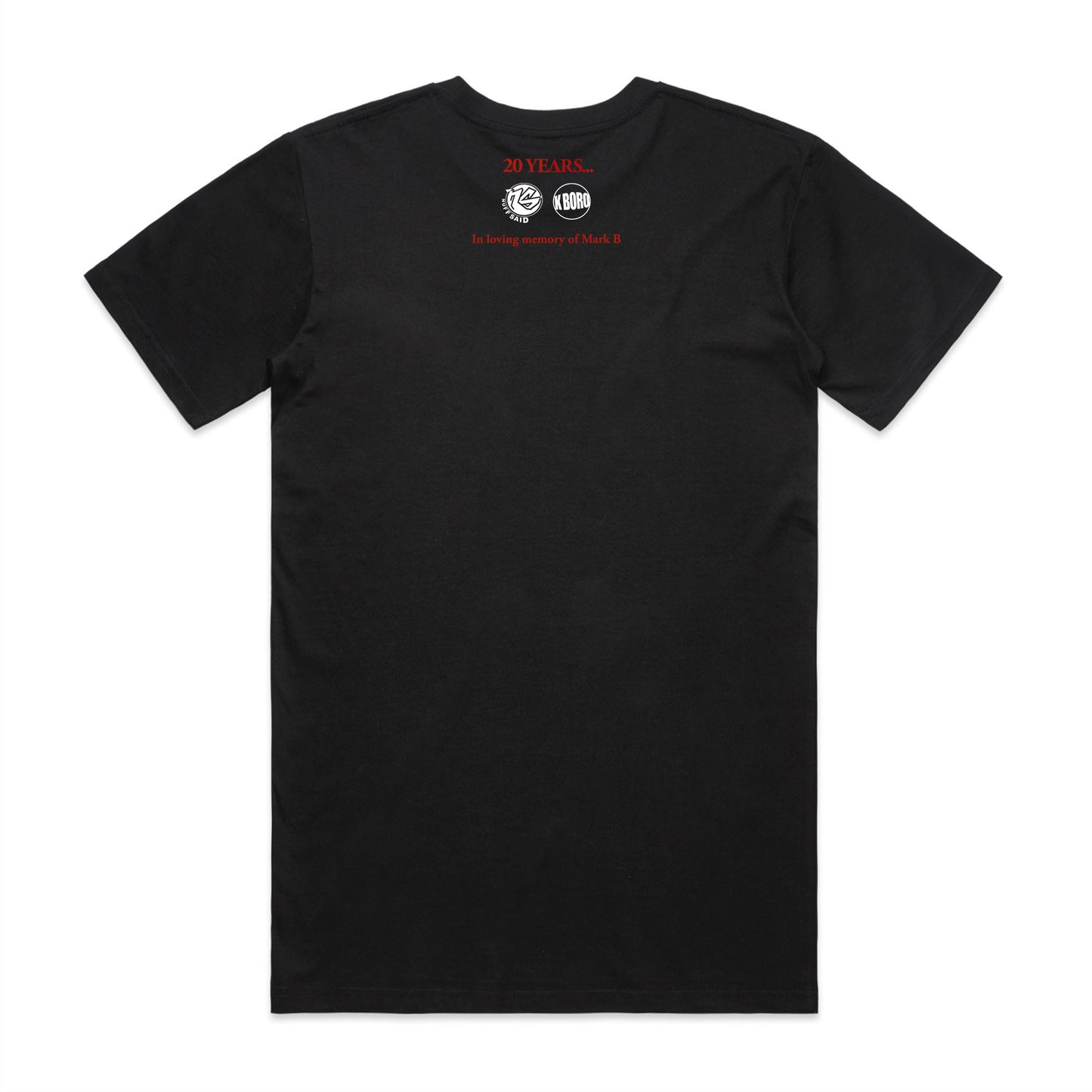 LOSTRALIAN T-Shirt (Black/White Print)