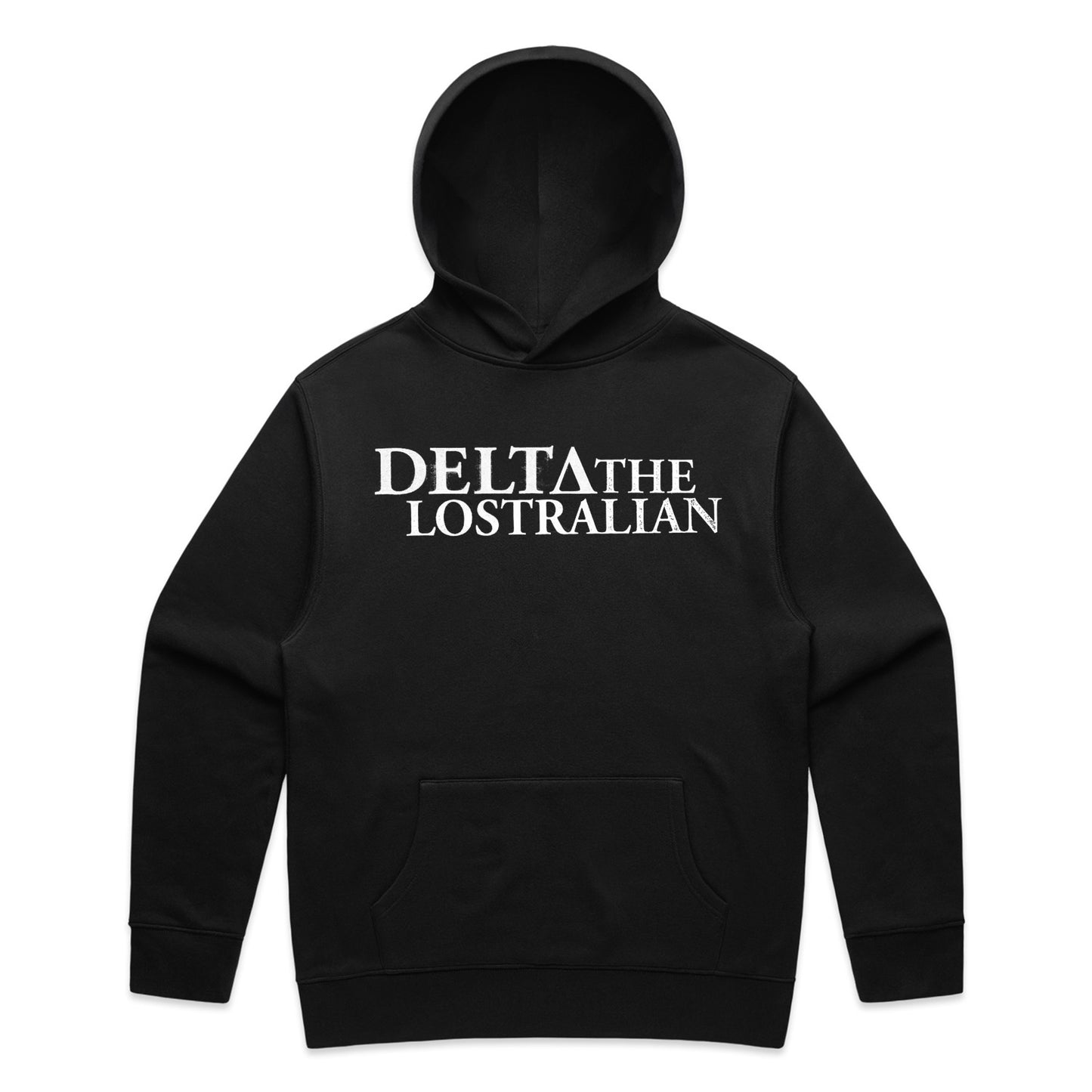 LOSTRALIAN Hoodie (Black White Print)